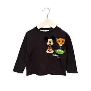 ⭐️ 5/$30 Zara Kids Disney 100 LS Shirt size 2-3 Years